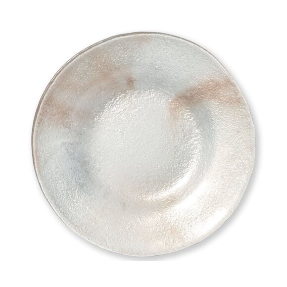 Vietri Glacier Glass Salad Plate Set of 4